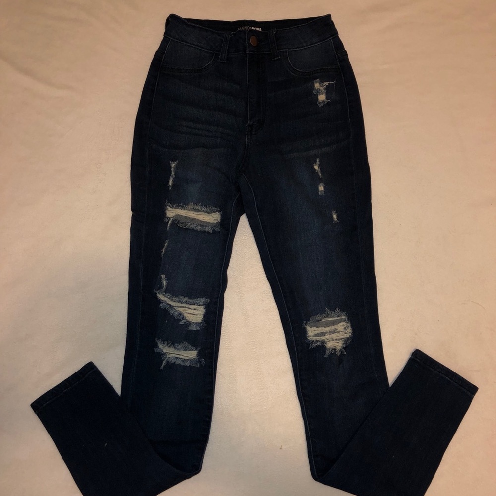 Fashion Nova Dark Wash Jeans
